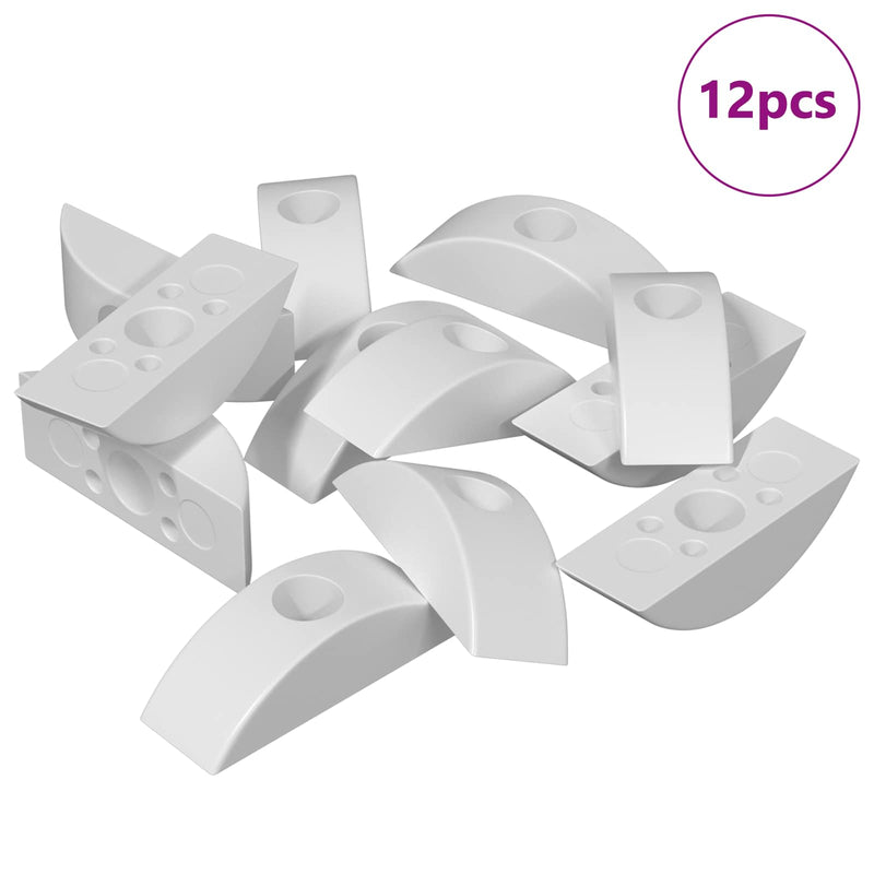 Load image into Gallery viewer, Vidaxl halve maan washer 12 pcs wit m6 polypropyleen
