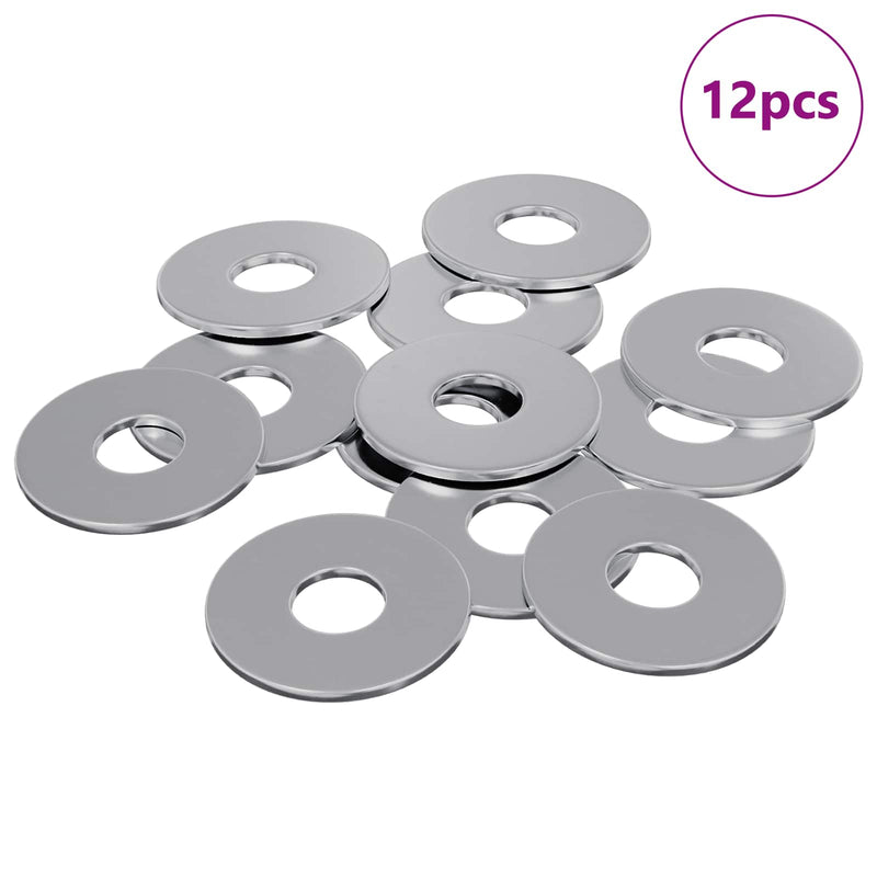 Load image into Gallery viewer, Vidaxl washers 12 pcs zilver 18 x 18 x 1,2 mm ijzer
