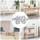 Vidaxl washers 12 pcs zilver 16 x 16 x 1,5 cm ijzer