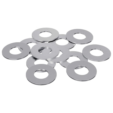 Vidaxl washers 12 pcs zilver 16 x 16 x 1,5 cm ijzer