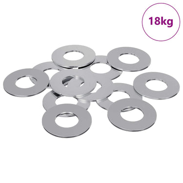 Vidaxl washers 11842 pcs zilver ijzer