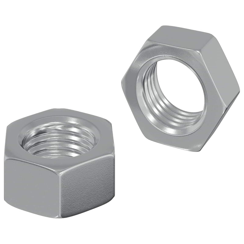 Load image into Gallery viewer, Vidaxl zeshoekige moer 2 pcs zilver m6 ijzer
