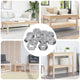 Vidaxl zeshoekige moer 12 pcs zilver m6 ijzer