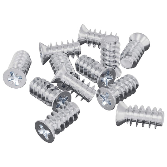 Vidaxl bout 12 pcs zilver m6 x 12 mm ijzer