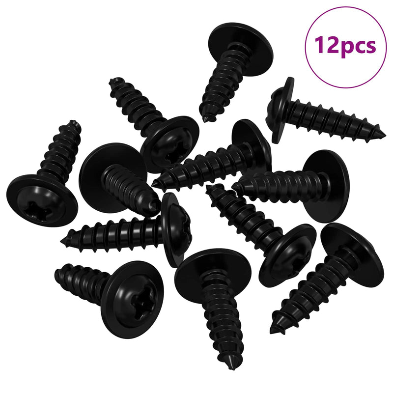 Load image into Gallery viewer, Vidaxl zelftappende nagel 12 pcs zwart 3,5 x 12 mm ijzer
