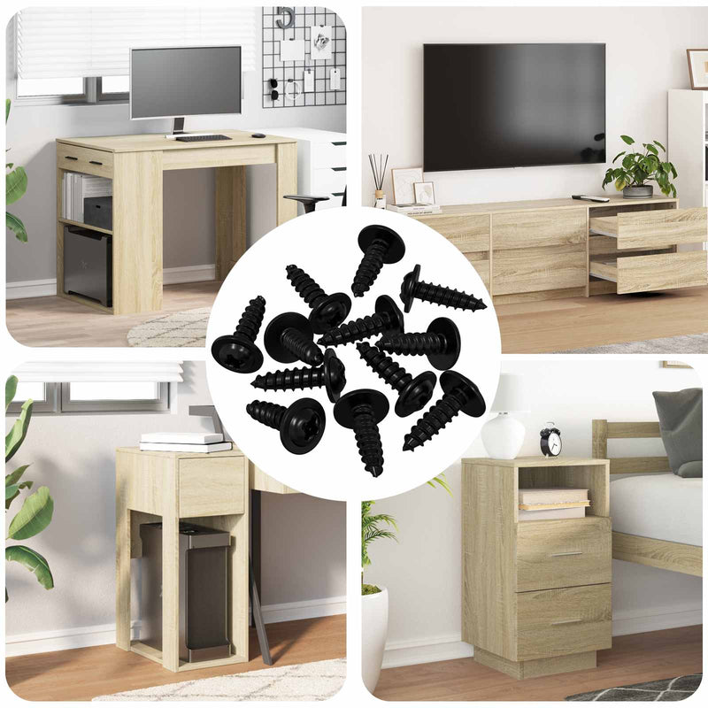 Load image into Gallery viewer, Vidaxl zelftappende nagel 16364 pcs zwart 3,5 x 12 mm ijzer
