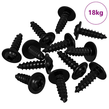 Vidaxl zelftappende nagel 16364 pcs zwart 3,5 x 12 mm ijzer