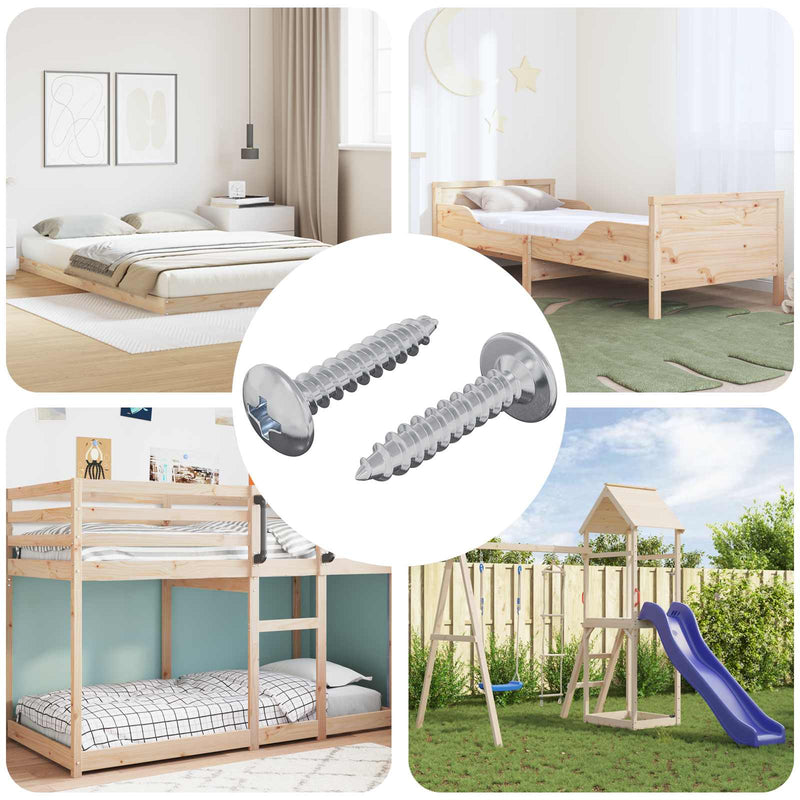 Load image into Gallery viewer, Vidaxl zelftappende nagel 2 pcs verzinkt 4 x 20 mm staal
