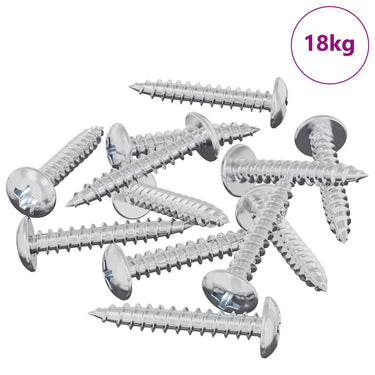 Vidaxl zelftappende nagel 9231 pcs verzinkt staal