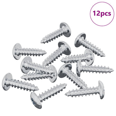 Vidaxl bout 12 pcs zilver m4 x 16 mm staal