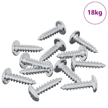 Vidaxl bout 13636 pcs zilver m4 x 16 mm staal