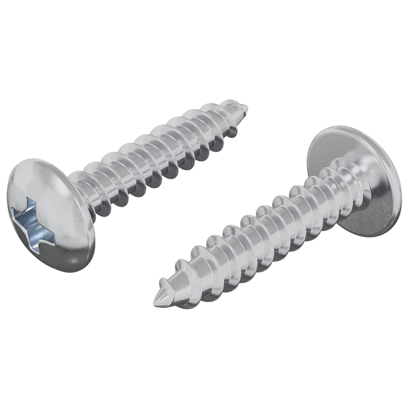 Load image into Gallery viewer, Vidaxl houten schroeven 2 pcs zilver m4 x 20 mm staal
