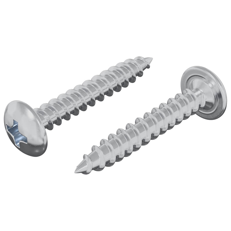 Load image into Gallery viewer, Vidaxl houten schroeven 2 pcs zilver m4 x 25 mm staal
