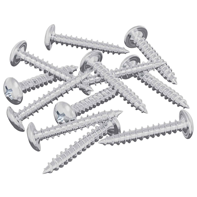 Load image into Gallery viewer, Vidaxl houten schroeven 12 pcs zilver m4 x 25 mm staal
