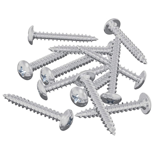 Vidaxl houten schroeven 8451 pcs zilver staal