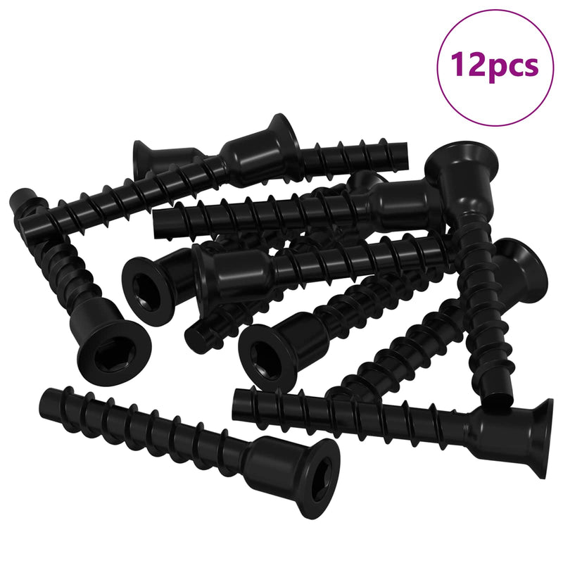 Load image into Gallery viewer, Vidaxl socket cap head schroef 12 pcs zwart 7 x 40 mm ijzer
