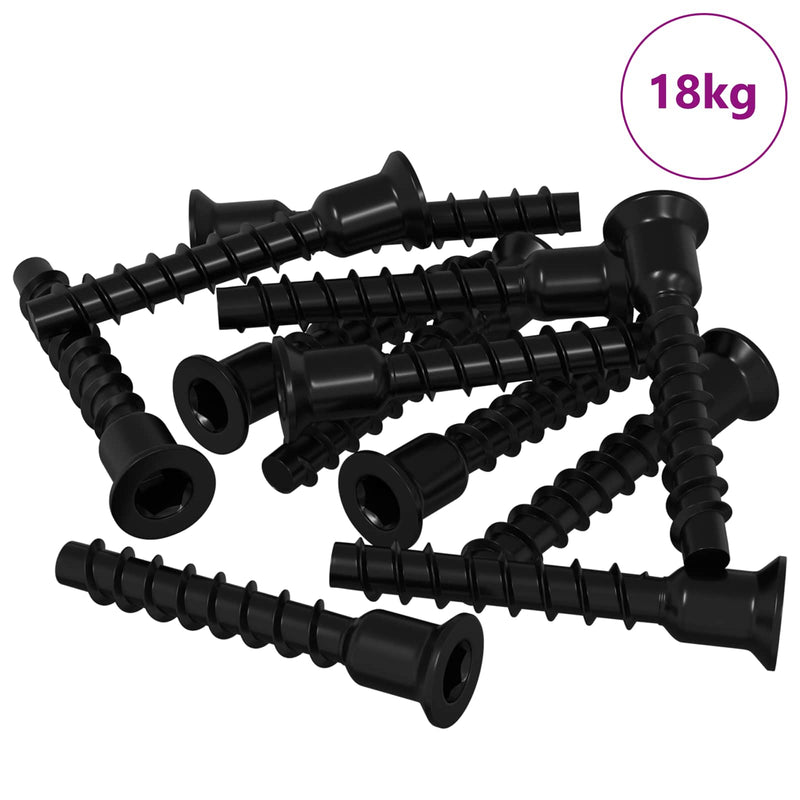 Load image into Gallery viewer, Vidaxl socket cap head schroef 3072 pcs zwart 7 x 40 mm ijzer
