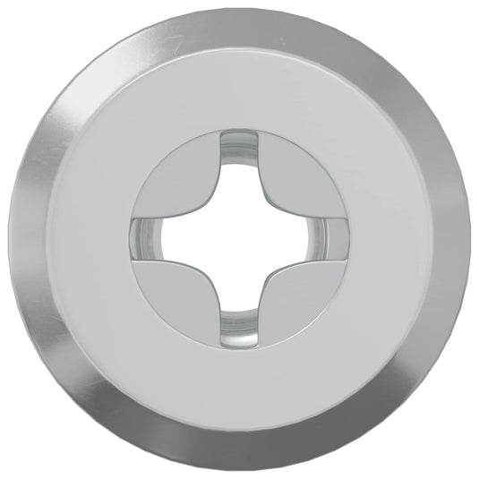Vidaxl slotmoer 12 pcs zilver m6 x 15 mm staal