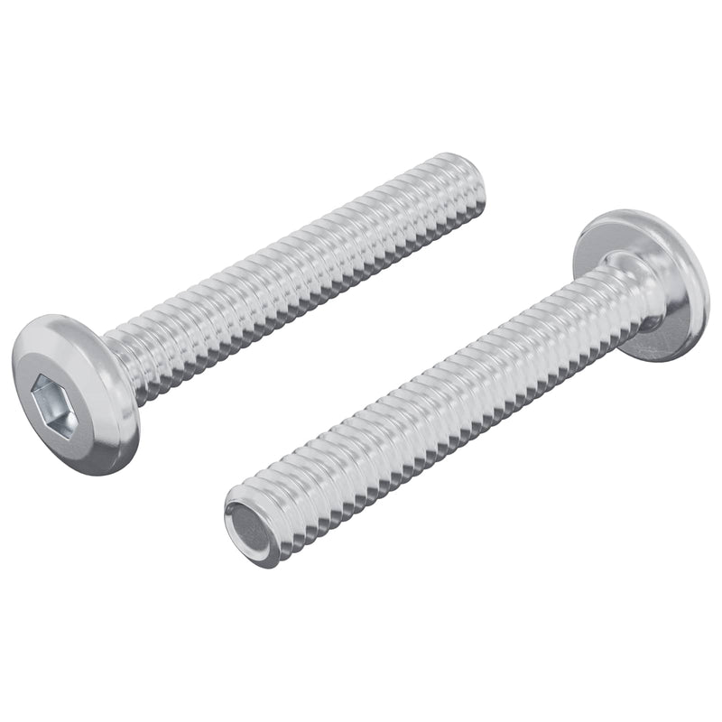 Load image into Gallery viewer, Vidaxl slotschroef effen 2 pcs zilver m6 x 35 mm staal
