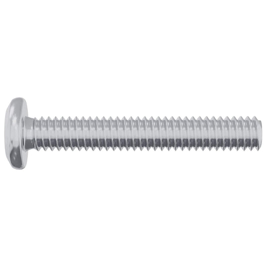 Vidaxl slotschroef effen 12 pcs zilver m6 x 35 mm staal