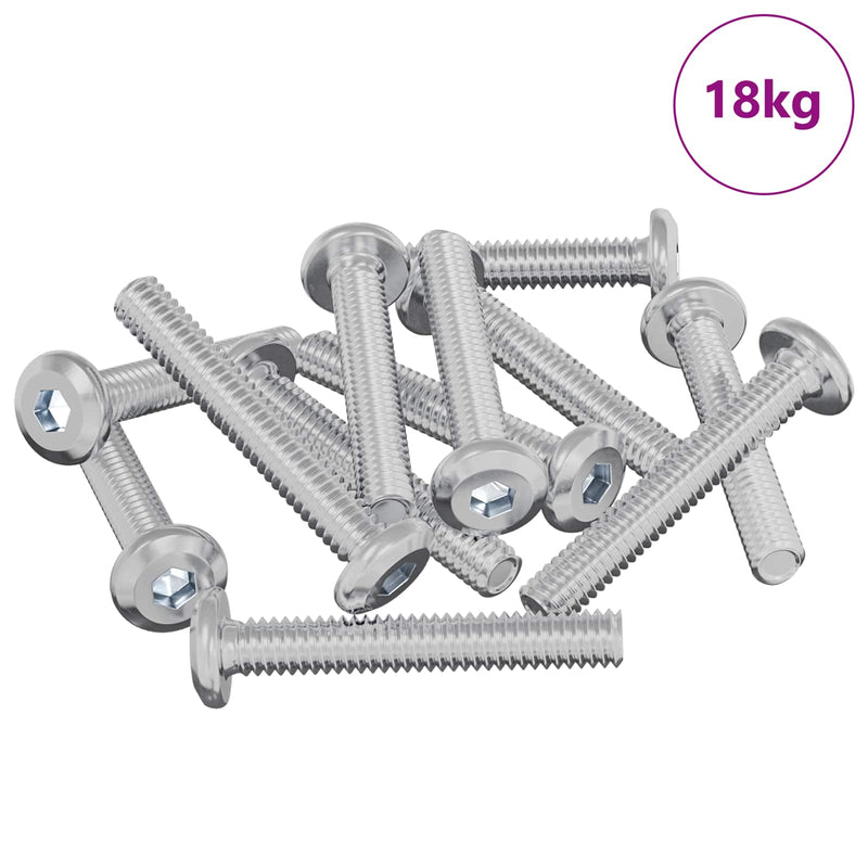 Load image into Gallery viewer, Vidaxl slotschroef effen 2514 pcs zilver staal
