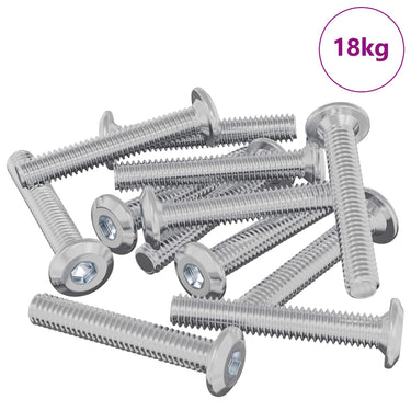Vidaxl vergrendelingsschroef 2514 pcs zilver staal