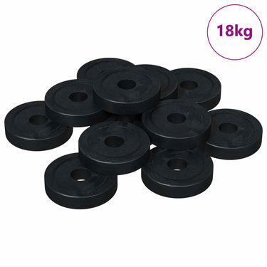 Vidaxl geschikt voor vlakke ringen 36000 pcs zwart ∅15 x 3 mm