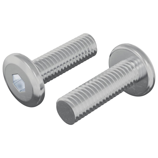 Vidaxl bout 2 pcs zilver 8 x 25 mm staal