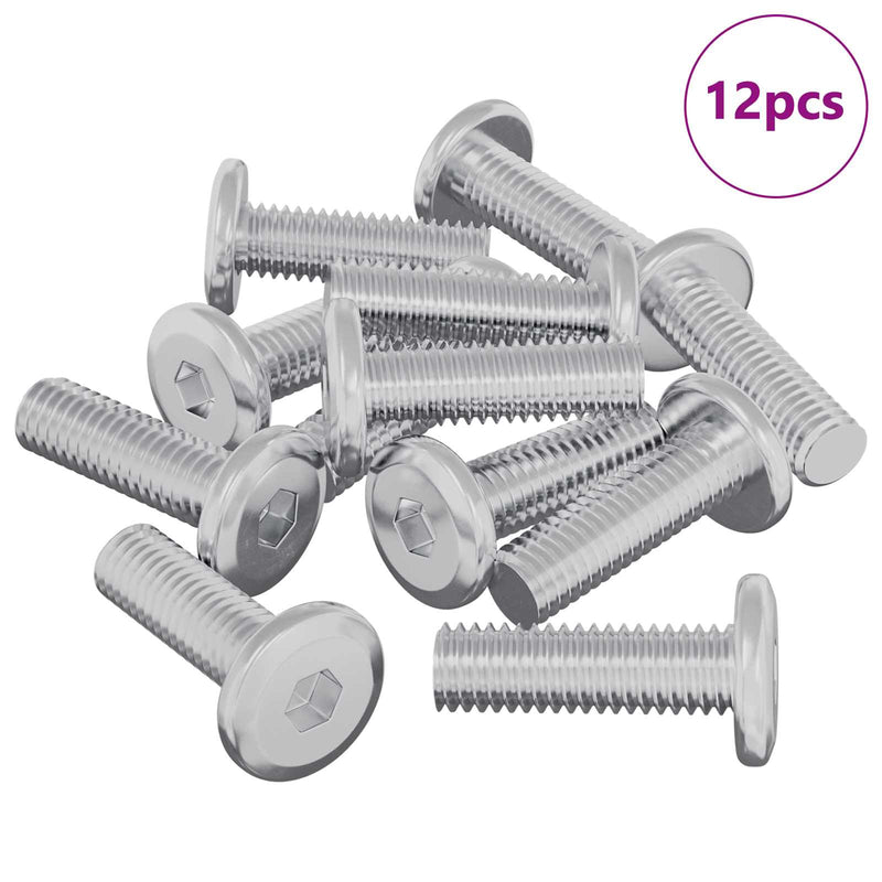 Load image into Gallery viewer, Vidaxl bout 12 pcs zilver 8 x 25 mm staal
