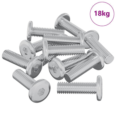 Vidaxl bout 1593 pcs zilver 8 x 25 mm staal
