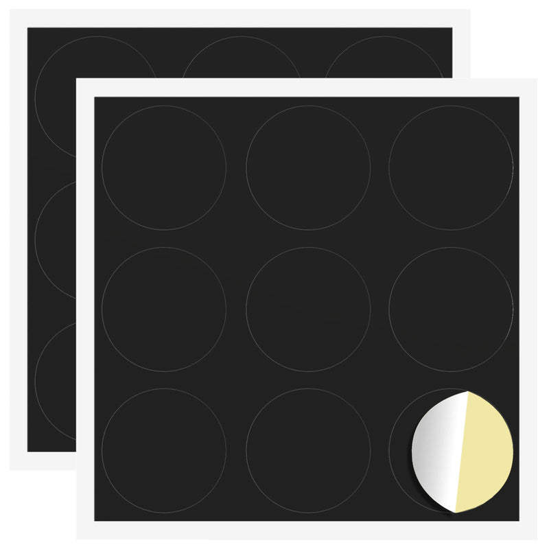 Load image into Gallery viewer, Vidaxl zelfklevende schroefhoes 2 pcs zwart ø 20 x 0,5 mm
