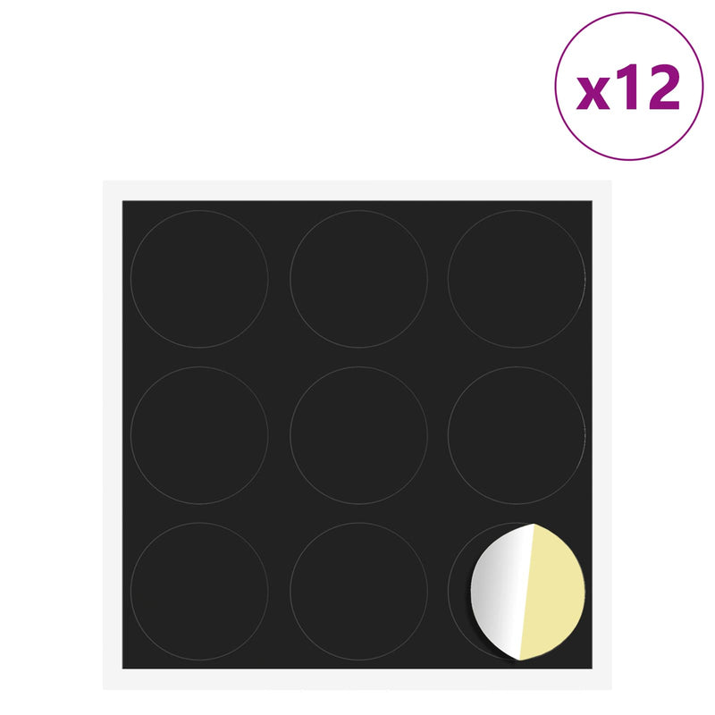 Load image into Gallery viewer, Vidaxl zelfklevende schroefhoes 12 pcs zwart ø 20 x 0,5 mm
