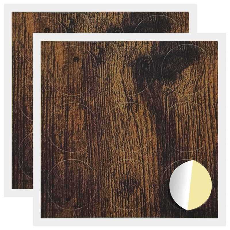 Load image into Gallery viewer, Vidaxl zelfklevende schroefhoes 2 pcs gerookt eiken ø 20 x 0,5 mm

