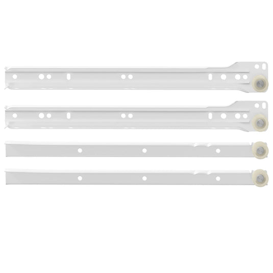 Vidaxl ladegeleider 2 pcs wit 300 mm staal