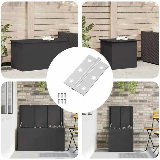Vidaxl scharnier effen 899 pcs zilver 58 x 35 x 1 mm staal