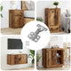 Vidaxl scharnier 12 pcs nikkel 85 x 52,5 x 9,5 mm ijzer