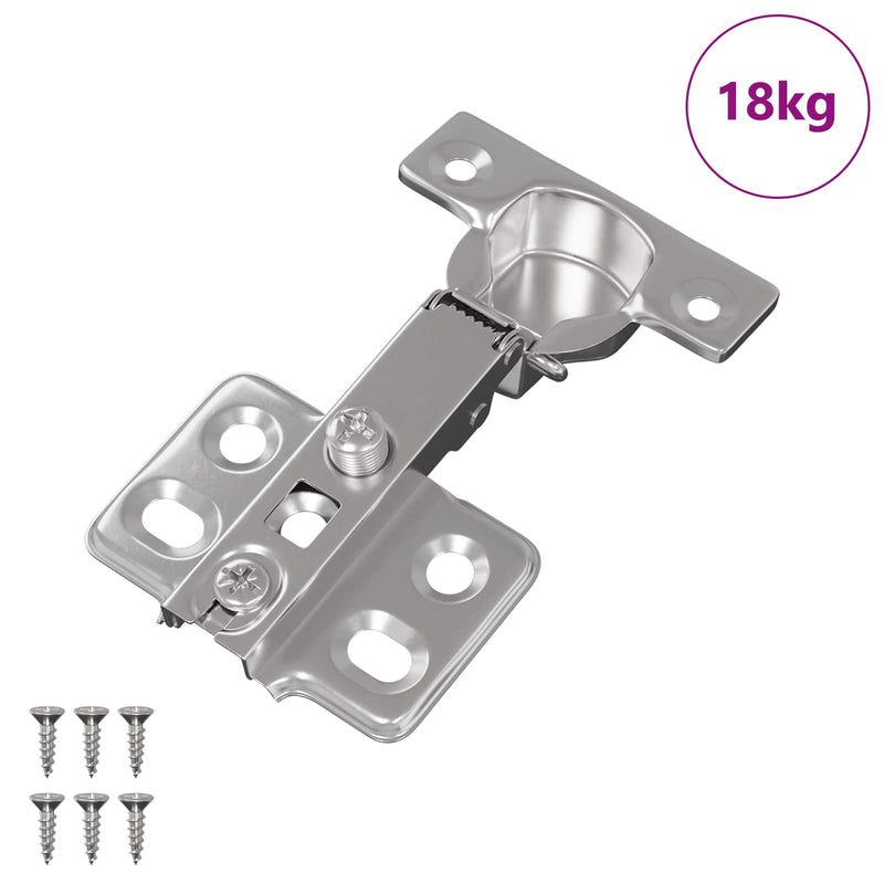 Load image into Gallery viewer, Vidaxl scharnier 257 pcs nikkel 85 x 52,5 x 9,5 mm ijzer
