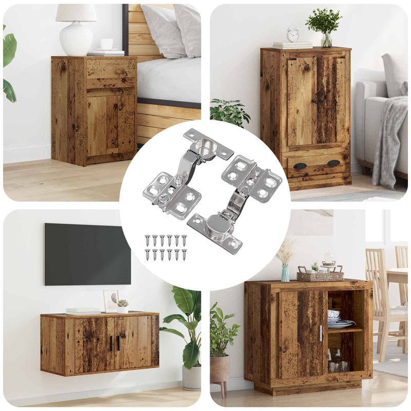 Load image into Gallery viewer, Vidaxl scharnier 2 pcs nikkel 85 x 52,5 x 9,5 mm ijzer
