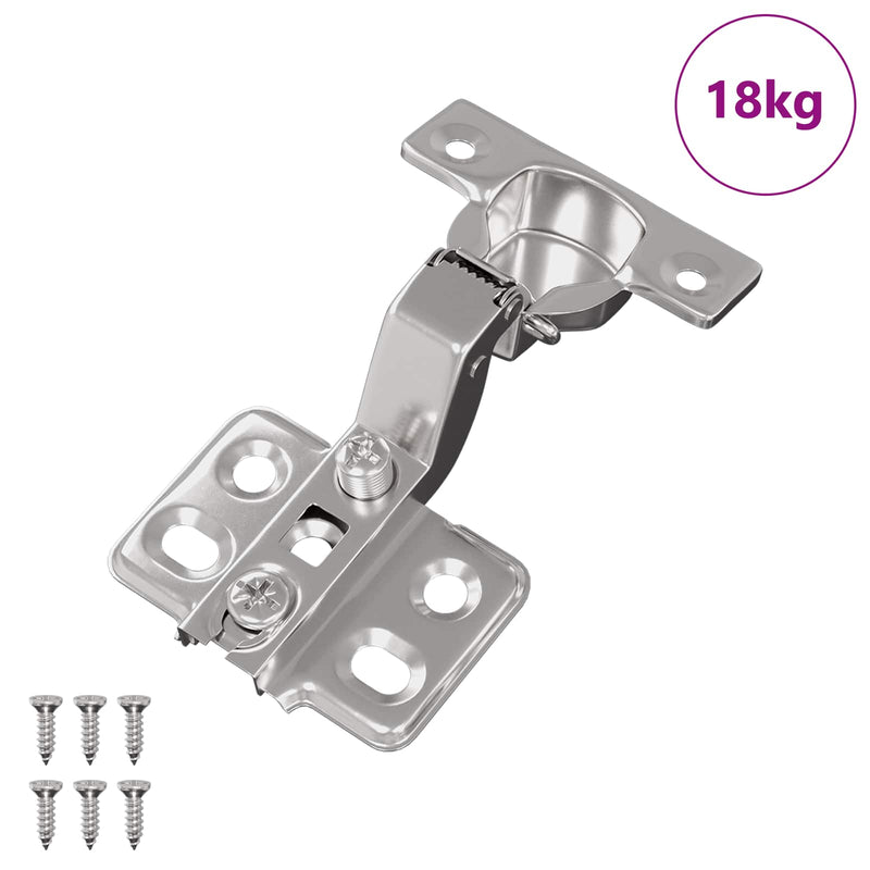 Load image into Gallery viewer, Vidaxl scharnier 254 pcs nikkel 85 x 52,5 x 9,5 mm ijzer
