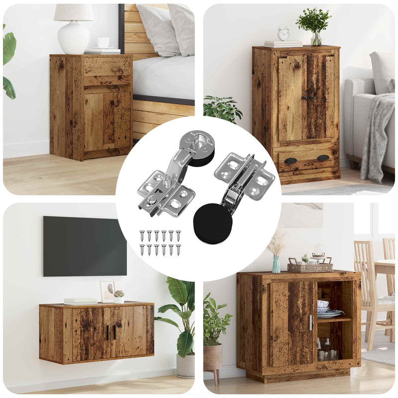 Load image into Gallery viewer, Vidaxl scharnier 2 pcs zilver 35 mm ijzer
