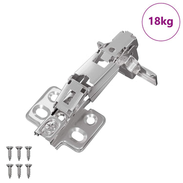 Vidaxl scharnier 126 pcs nikkel 139 x 64,1 x 10 mm ijzer