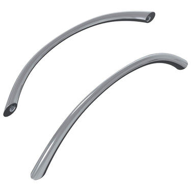 Vidaxl handvat 2 pcs zilver 107 x 3.6 x 23 mm roestvrij staal