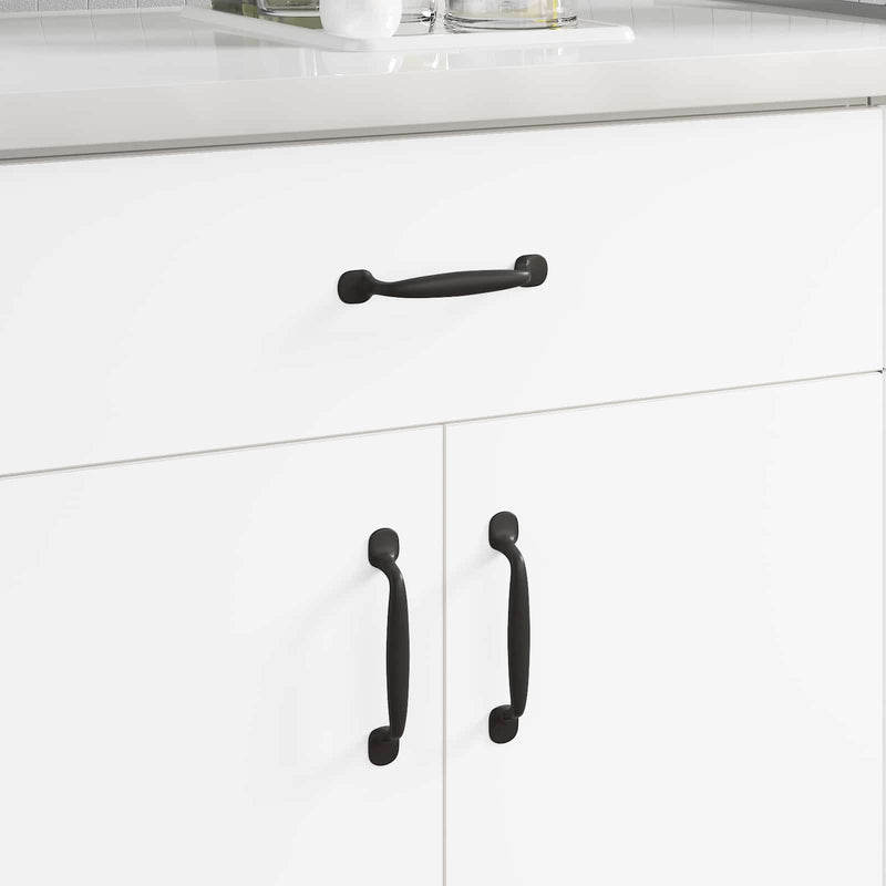 Load image into Gallery viewer, Vidaxl meubelhandgreep 250 pcs zwart 130 x 19,4 x 22,3 mm aluminium
