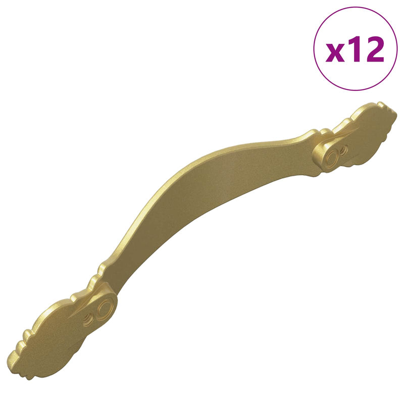 Load image into Gallery viewer, Vidaxl handvat 12 pcs goud 143 x 19,2 x 20 mm zinklegering
