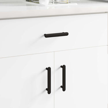 Vidaxl kasthandgreep 2 pcs zwart 121 x 16.6 x 28.3 mm ijzer