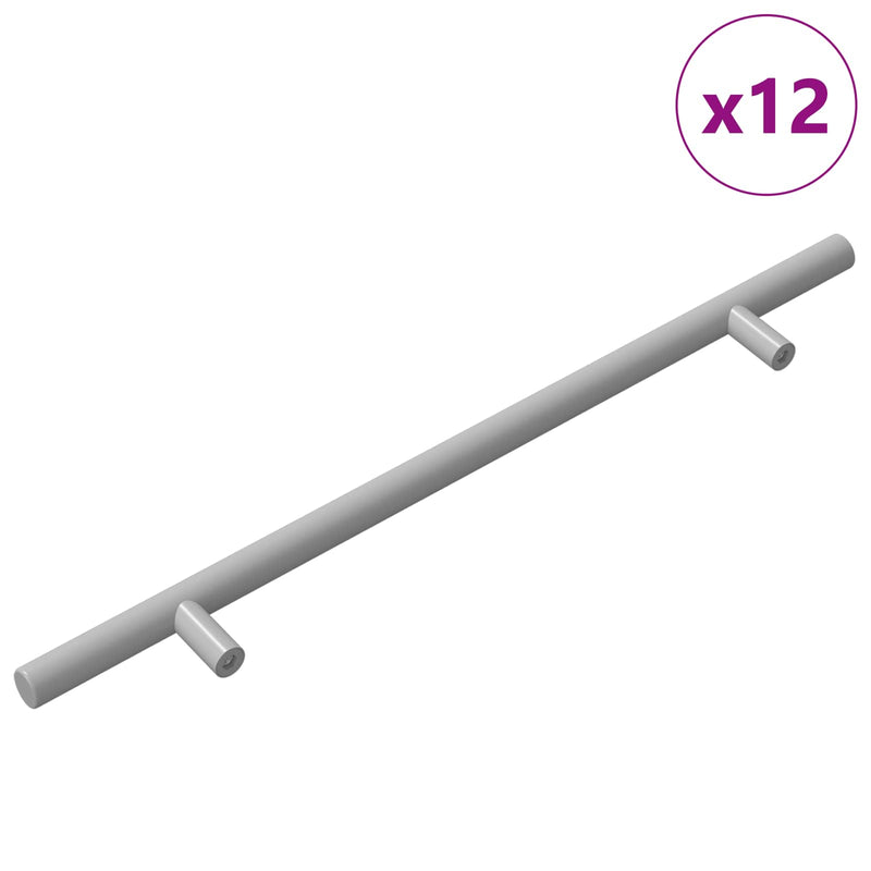 Load image into Gallery viewer, Vidaxl kasthandgreep 12 pcs zilver 300 mm roestvrij staal
