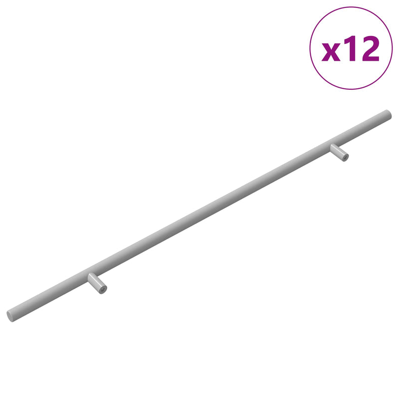 Load image into Gallery viewer, Vidaxl handvat 12 pcs zilver 500 mm staal
