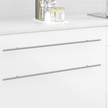 Vidaxl kasthandgreep 2 pcs zilver 800 mm roestvrij staal