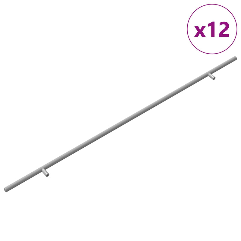Load image into Gallery viewer, Vidaxl kasthandgreep 12 pcs zilver 800 mm roestvrij staal
