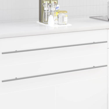Vidaxl kasthandgreep 12 pcs zilver 900 mm roestvrij staal